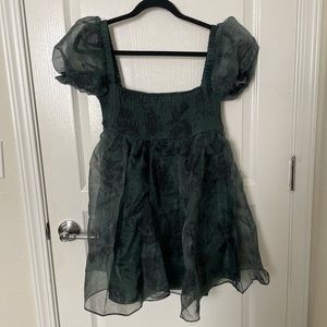 NWT weworewhat puff sleeve organza mini dress